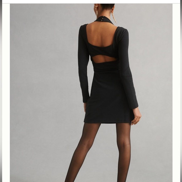 By Anthropologie Long Sleeve Mini Dress Womens Size Small - Picture 2 of 6